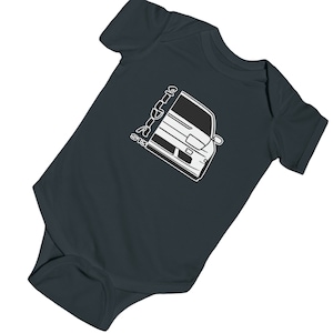 Body niemowlęce z cienkiej dzianiny, samochód, prezent dla miłośnika samochodów, samochód wyścigowy, entuzjasta motoryzacji, samochód dla dziecka, body samochodowe, niemowlę, Nissan, S13, Silvia, Nismo, 180SX, JDM