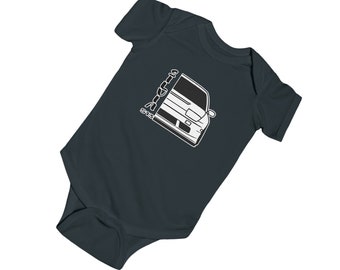 Nissan, Silvia, S13, Chuki, Baby Bodysuit, Automotive Enthusiast, Gift, Nismo, 180sx, 240sx, Infant, Manual, Stick Shift, Racing, Drifting