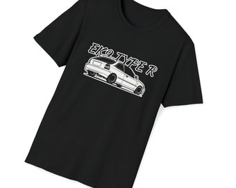 Honda, Civic, EK9, Type R, Unisex T-Shirt, Automotive, Car Enthusiast, Mugen, Hatchback, JDM, Car Guy, Car Girl, Racing, Drifting, Race Car