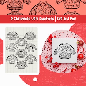 Christmas Ugly Sweater Svg Christmas Sweater Ugly Sweater Clipart Christmas Decorations Xmas Png