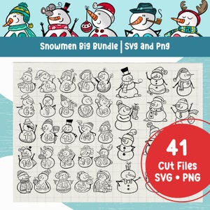 Snowman Svg Christmas Svg Bundle Advent Calendar 2025 Snowman Face Svg DIY For Advent Calendar Christmas Clipart Snowman Clipart