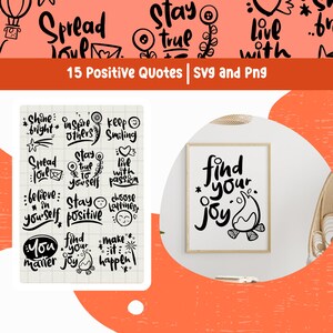 Citazione motivazionale Svg positiva File Svg Design per Cricut Teacher Svg Citazione positiva ispiratrice Incoraggiante Png Ispirante con lettere a mano