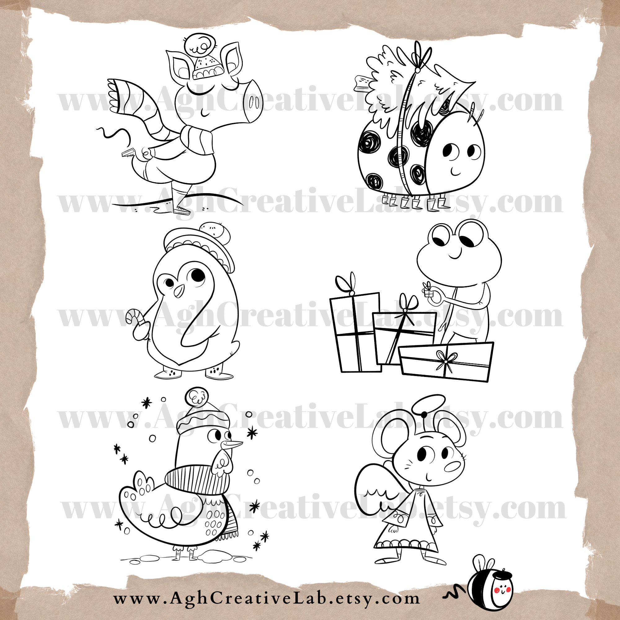 Procreate Stamp Animal Procreate Brush Christmas Procreate Bundle Set Procreate Stamp Animal Procreate Brush Christmas Procreate Bundle Set