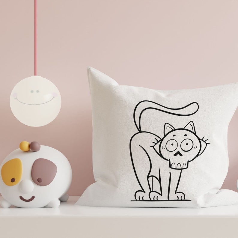 Halloween Cats Procreate Brushes Cat Procreate Stamps Etsy