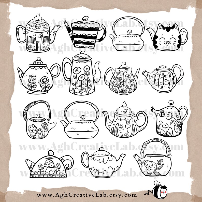 Teapots Svg Svg Bundle Tea Cup Svg Tea Svg Bundle Svg Files Digital Cut