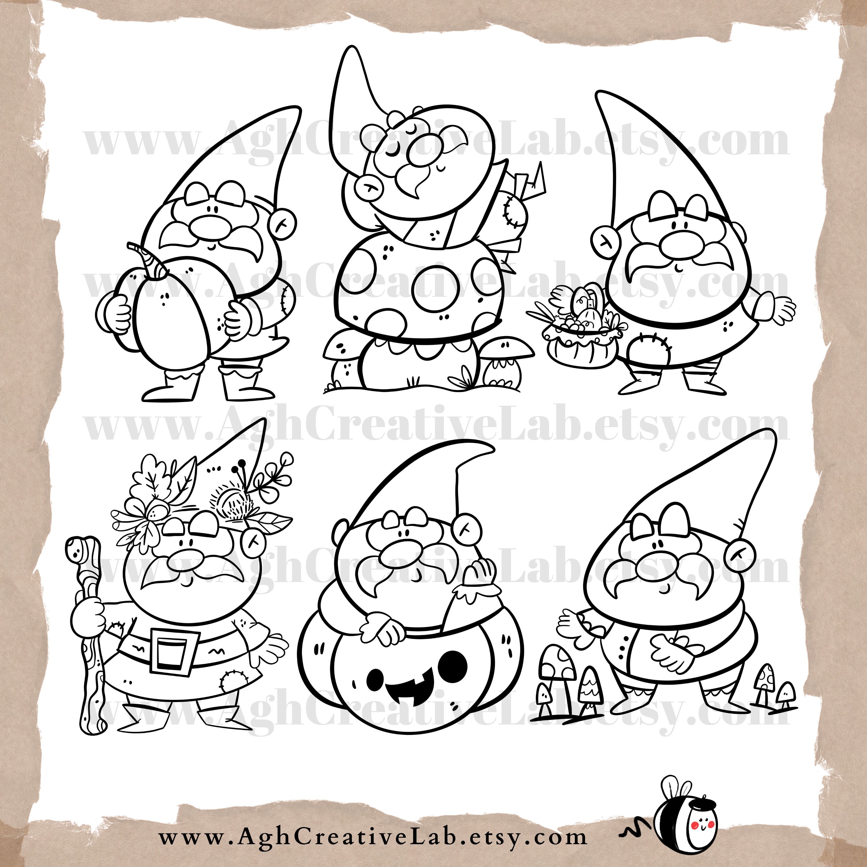 Gnome Procreate Brushes Procreate Bundle Fall Gnome Procreate Gnome ...