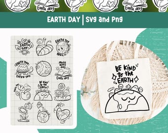 Earth Day Clipart Cute Planet Earth SVG Earth Day Digital Art PNG Educational Clipart for Kids Illustrations Earth Day Cartoon Kawaii Png