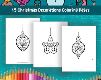 Christmas Coloring Page Bundle: Festive Xmas Clipart (PDF)