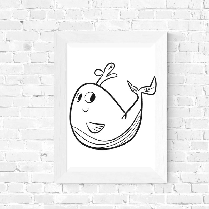 Procreate Stamp Ocean Animal Procreate Brushes Whale Art Sea Animals