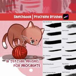 Texture Brushes Procreate Procreate Brushes Procreate Brushes Lineart Brushes For Procreate Digital Brushes Childrens Illustrator Brush