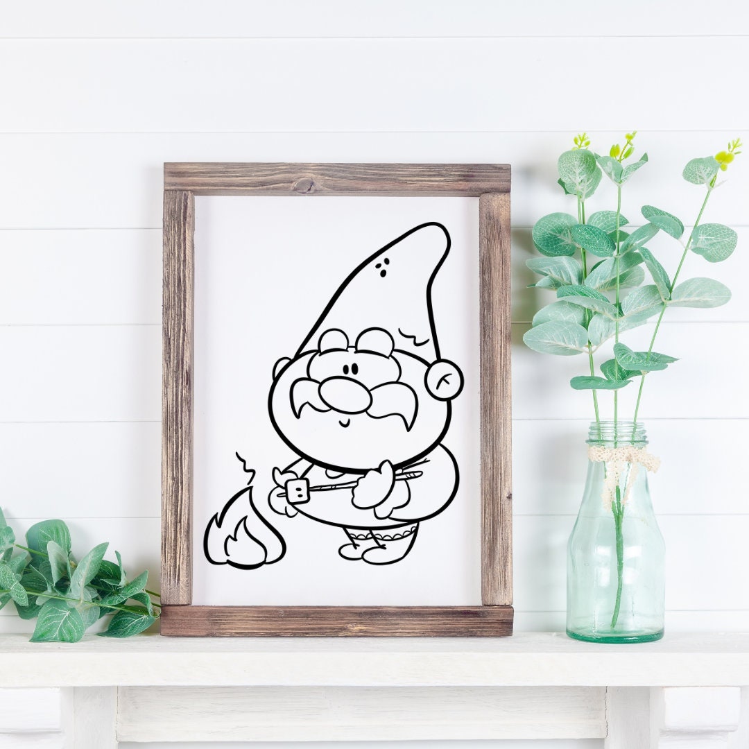 Summer Gnomes Procreate Stamp Cute Clipart Gnome Digital Brushes ...