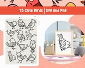 Bird Svg Bird Clipart Bird Png Animal Svg File Animal Svg Cute Birds Animal Nursery Decor Svg Bundle Cricut Commercial Use