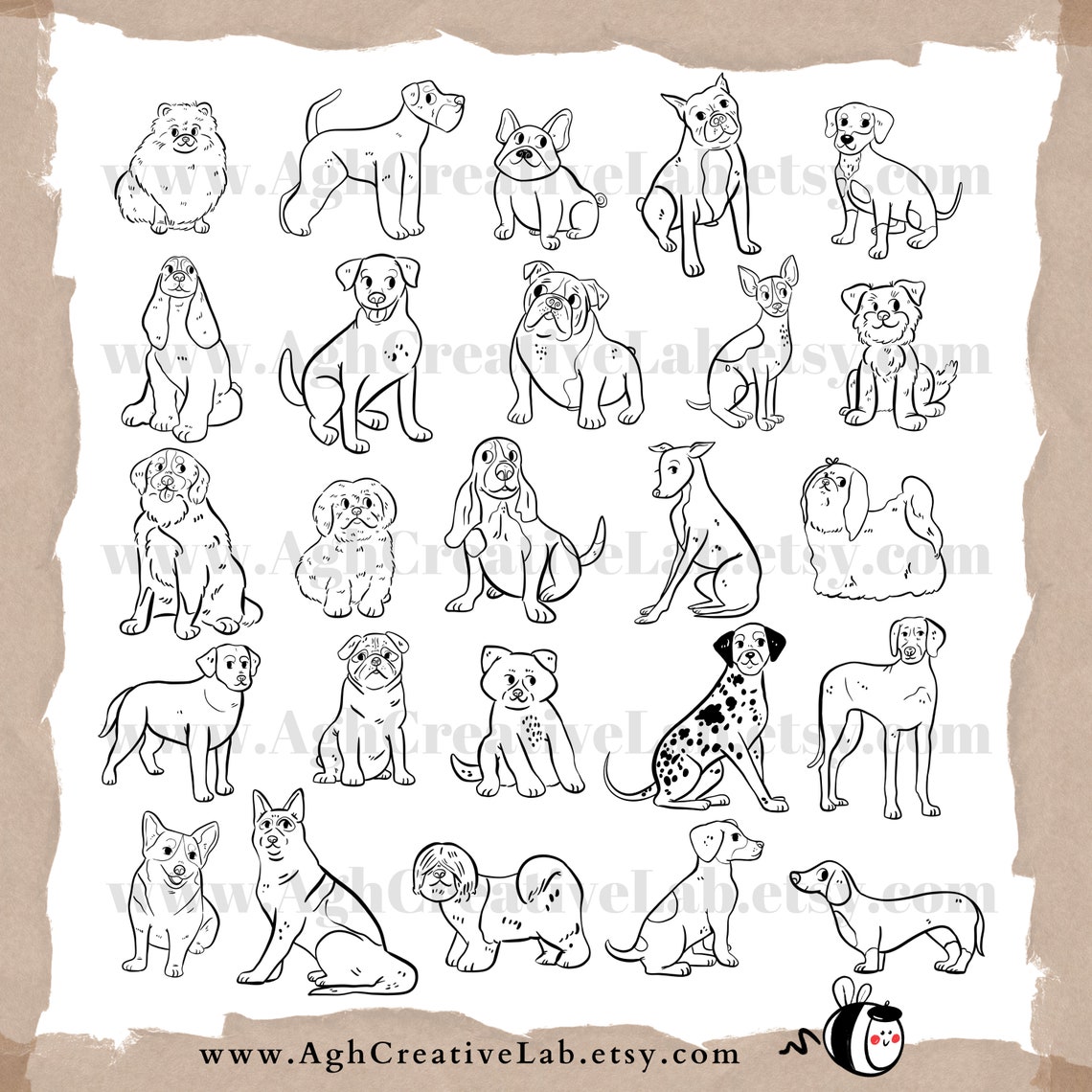 Procreate Brushes Dogs Procreate Stamps Brush for Procreate Etsy