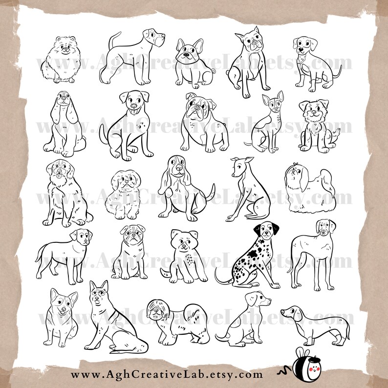 Procreate Brushes Dogs Procreate Stamps Brush for Procreate Etsy