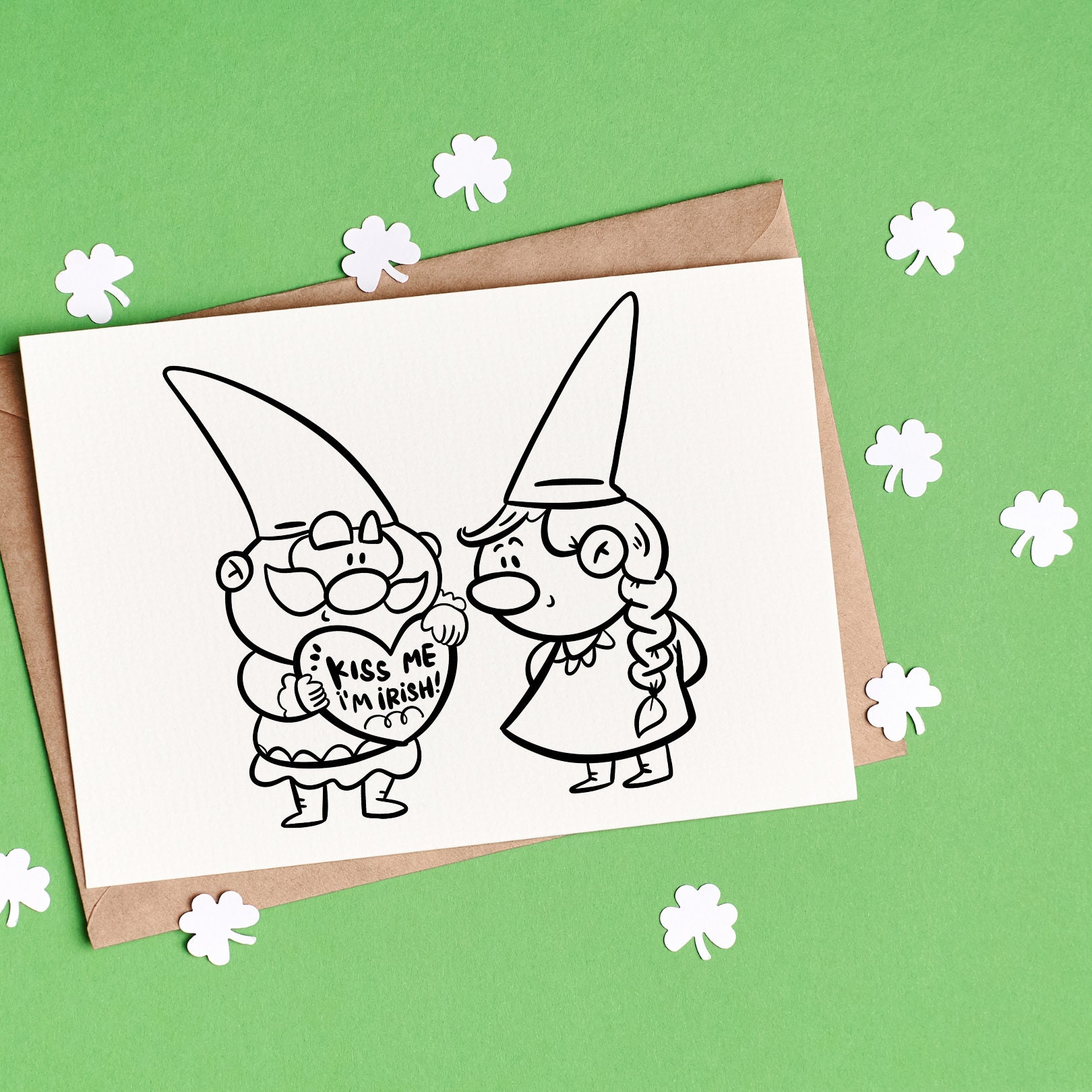 Saint Patricks Day Procreate Stamp Gnome Procreate Cute Gnome Brush for ...