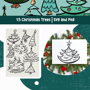 Christmas Tree Svg Tree Silhouette Svg Bundle Tree Svg Christmas Tree Png For Sublimation Tree Png Svg Cricut