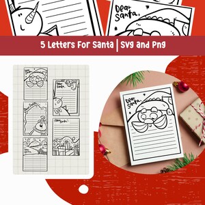 Handgeschreven brief van de kerstman kerst SVG kerstman brief voor kerstman clipart kerst png kerstman afdrukbare kerst DIY voor kind