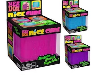 PREORDER NeeDoh Nice Cube Stress Toy | Satisfying Squishy Fidget Cube | Anxiety Relief Toy | Sensory Toy | Desk Toy | Gift for Teens