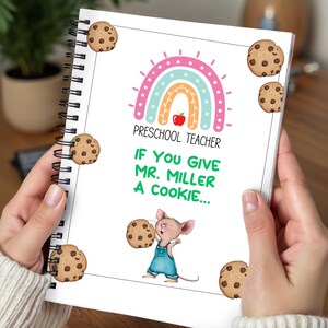 If You Give a Teacher a Cookie, Mouse a Cookie. Teacher Appreciation Gift for Male Teacher, End of Year CANVA template Digital, easy edit