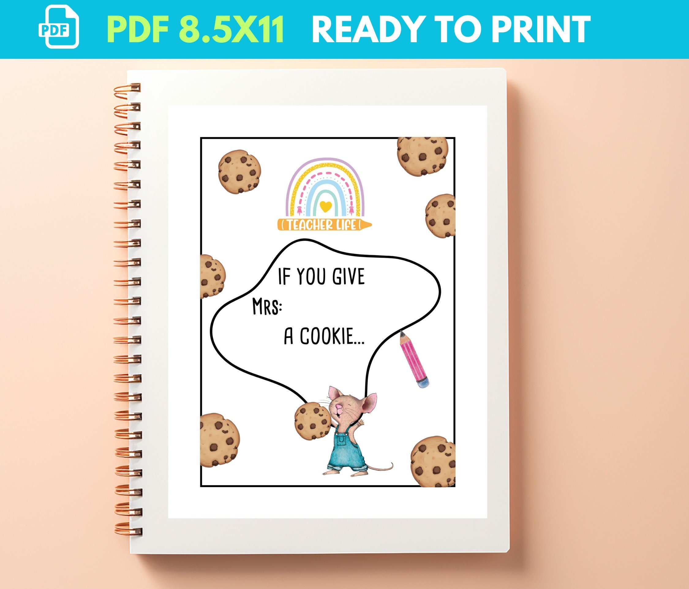 If You Give a Teacher a Cookie - Il Fullxfull.6045937255 Q71h 