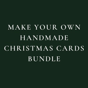 Lot de 6 cartes de vœux faites main avec enveloppes, lot de cartes de Noël, lot de 6 cartes de joyeux Noël, illustrations faites main