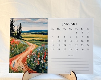 2026 Nature Landscape Desk Calendar - Horizontal Orientation