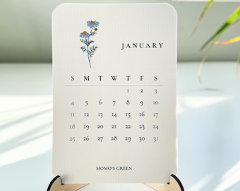 2026 Minimalist Floral Calendar