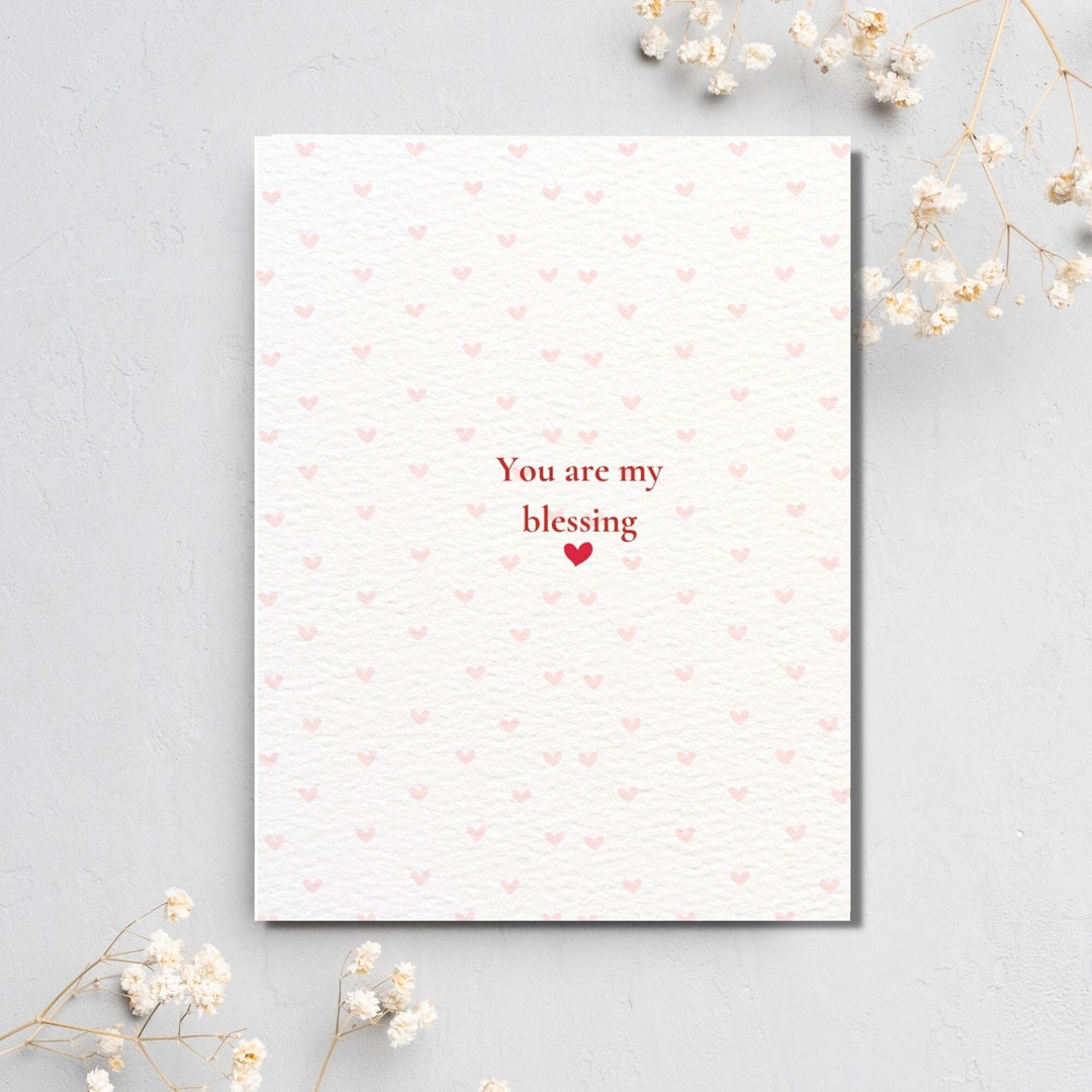 Cute Valentines Card, Romantic Love Note Card, Valentines Card for Him ...