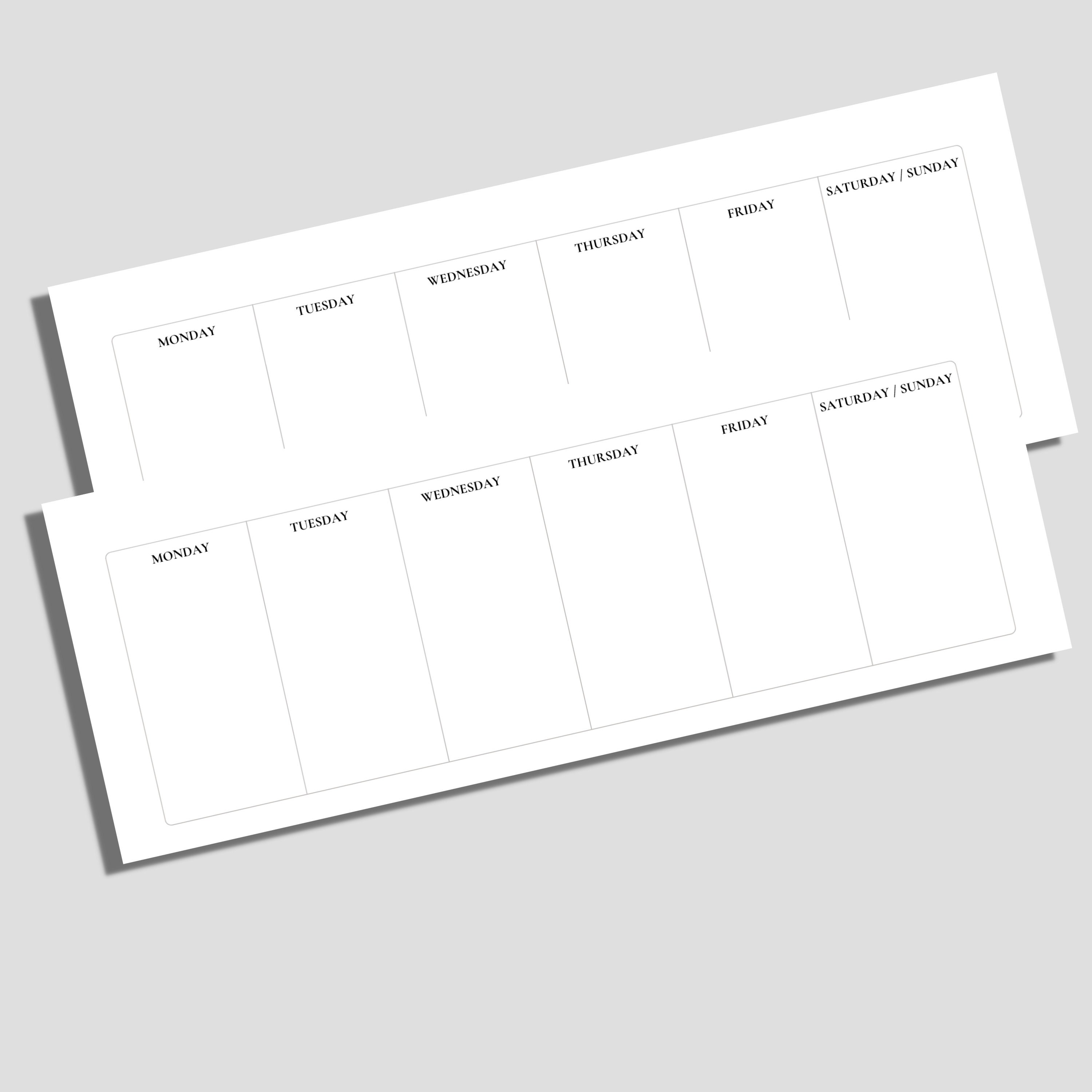 Weekly Planner, Weekly Keyboard Planner, Weekly Planner 2024, Weekly ...