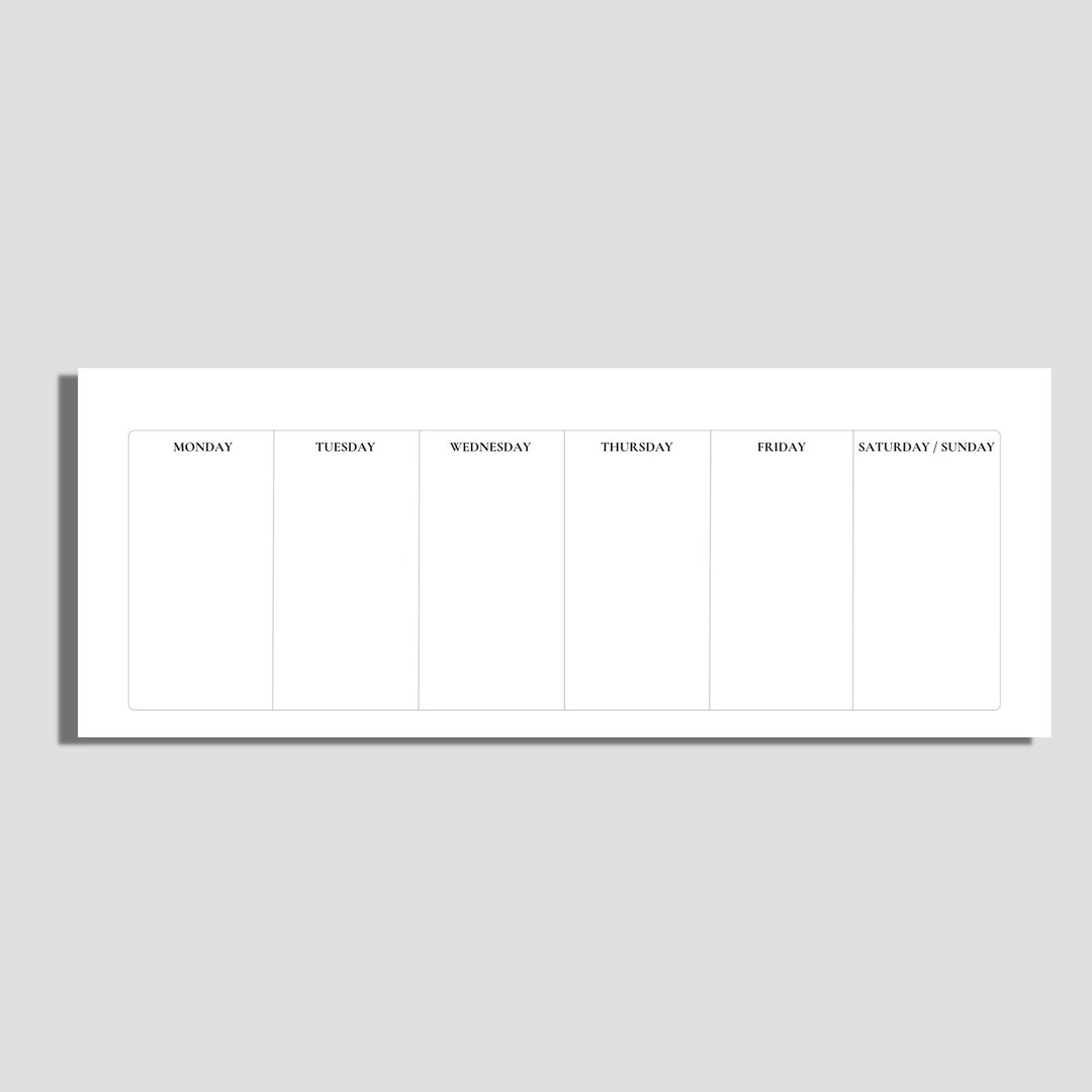Weekly Planner, Weekly Keyboard Planner, Weekly Planner 2024, Weekly ...
