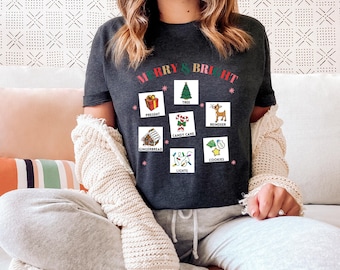 Christmas Visual Shirt for SLP,  ABA shirt, Sped Teacher T-Shirt, Behavior Analyst Shirt, AAC Speech Therapy, Behavior Technician Shirt