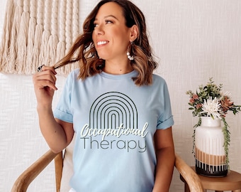 Boho Occupational Therapy Shirt - Pediatric Occupational Therapist Shirt, Gift for OT Therapists, OT Shirt gift, COTA, Therapy Shirt,  OTtee