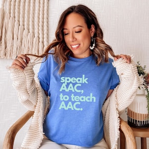 AAC Speech Language Pathologist Shirt, SLP Shirt, Speech Therapist Gift, Speech Shirt, AAC shirt, Speech Pathology