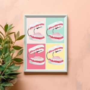 Printable Mouth Art Poster, Speech Anatomy for Language, Speech Therapy Office Decor,  Speech Mechanism Humor, Teeth Model for SLP or SLPA