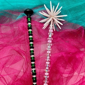 Limited Edition Glinda Inspired Wand: Pink Crystal Starburst, Wicked Cosplay