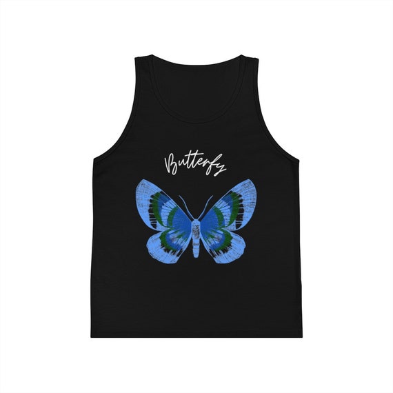 Butterfly Tank Top Beautiful Butterfly Design Etsy