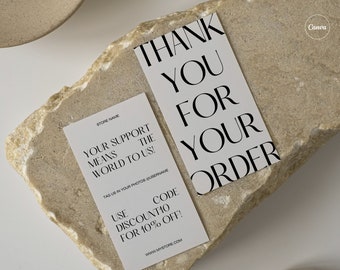 Thank You Card for Small Businesses, Package Insert Card, Customer Thank You Card