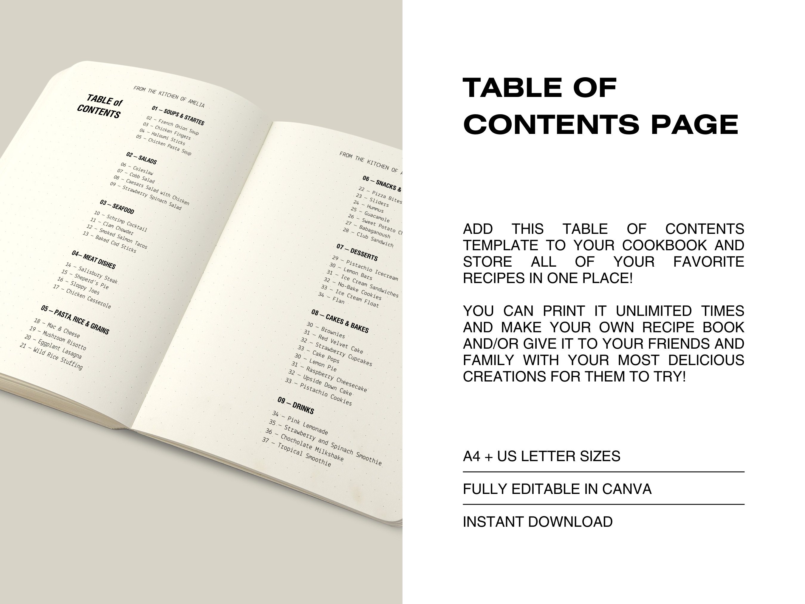 Book Table Of Contents Design
