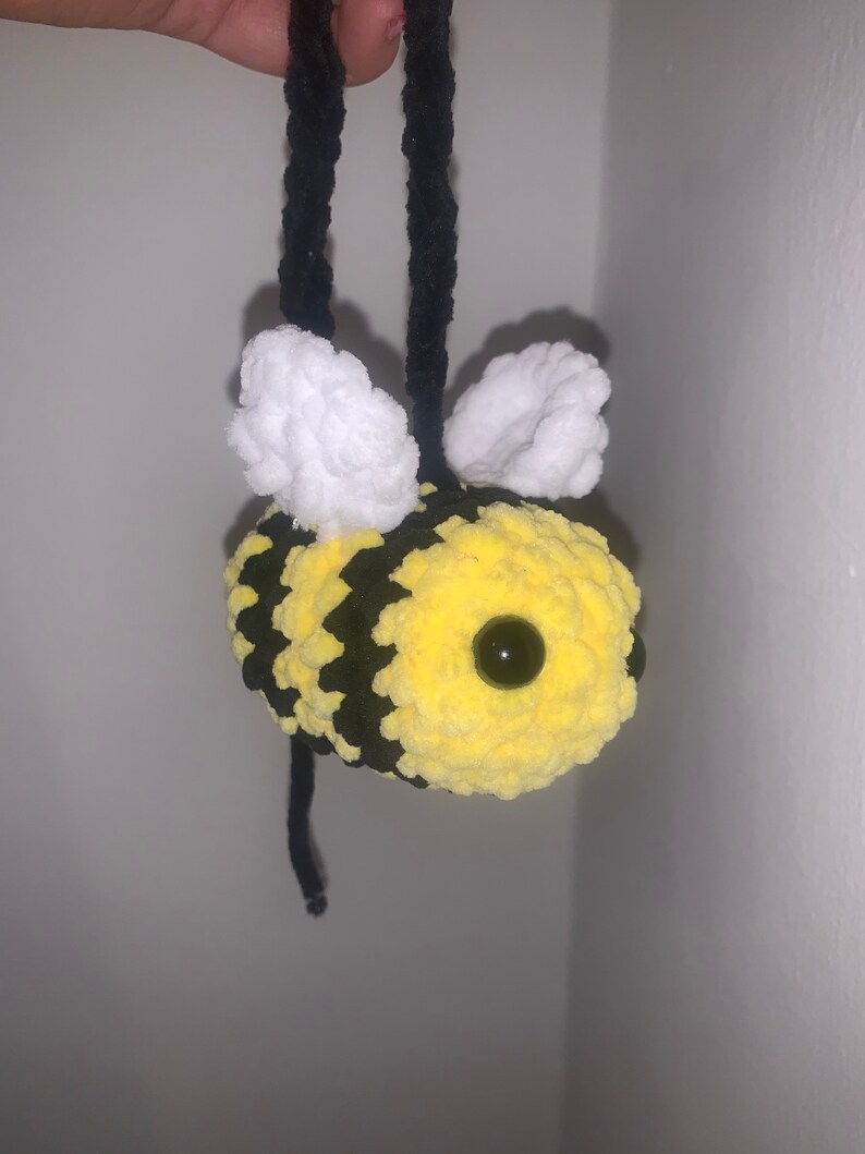 Tiny Crochet Bumblebee Car Air Freshener scented Etsy