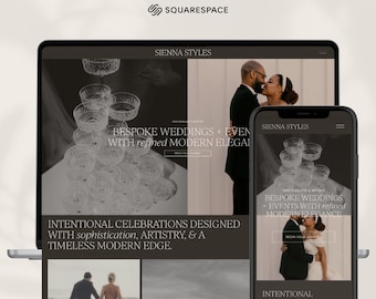 Squarespace 7.1 Template | Bespoke Romantic Website Design for Wedding Planners, Event Designers & Creatives