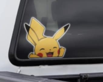 Peekachu - Peeking - Vinyl Permanent Decal