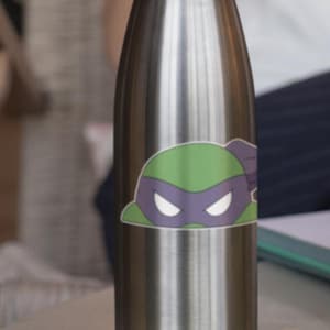 Purple Turtle - Animation -  Vinyl Permanent Decal