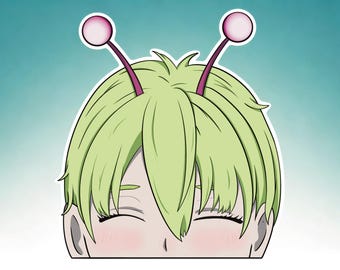 Bamora Alien - Anime - Peeking - Vinyl Permanent Decal - Lifetime Warranty