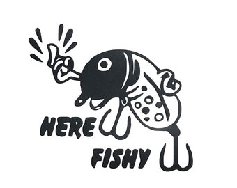 Fishing Lure Decal, Car Decal, Fishing Decal, Crankbait