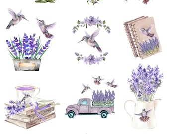 Hummingbird Stickers, Journal and Planner Stickers, Hummingbirds