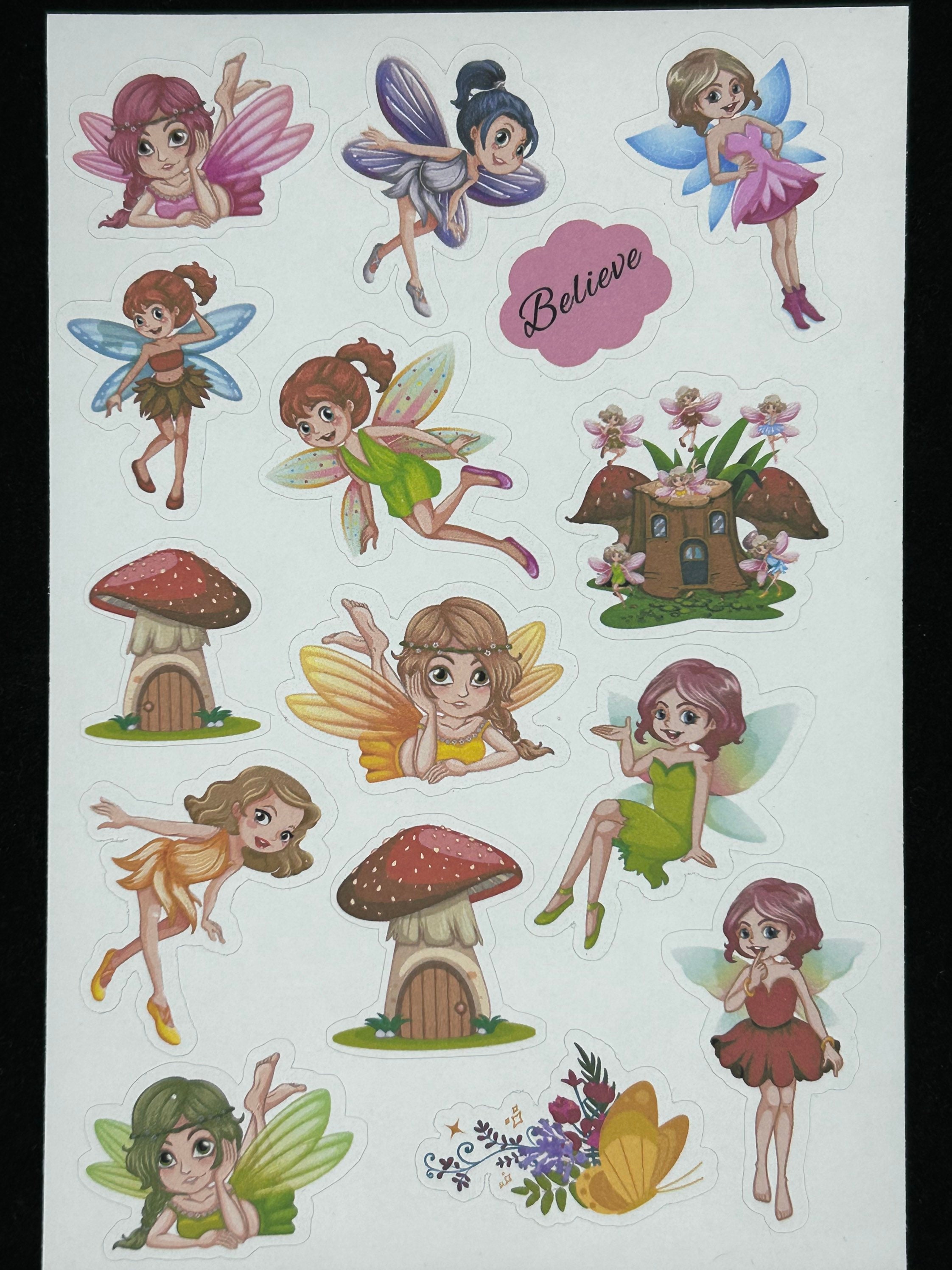 Fairy Stickers Fairy Journal Sticker Fairy Planner Sticker Fairies ...
