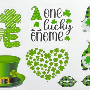 St Pattys Day Stickers St Patrick Day Planner Sticker St Patricks Day Journal Sticker Lucky Sticker Collecting Shamrock Sticker