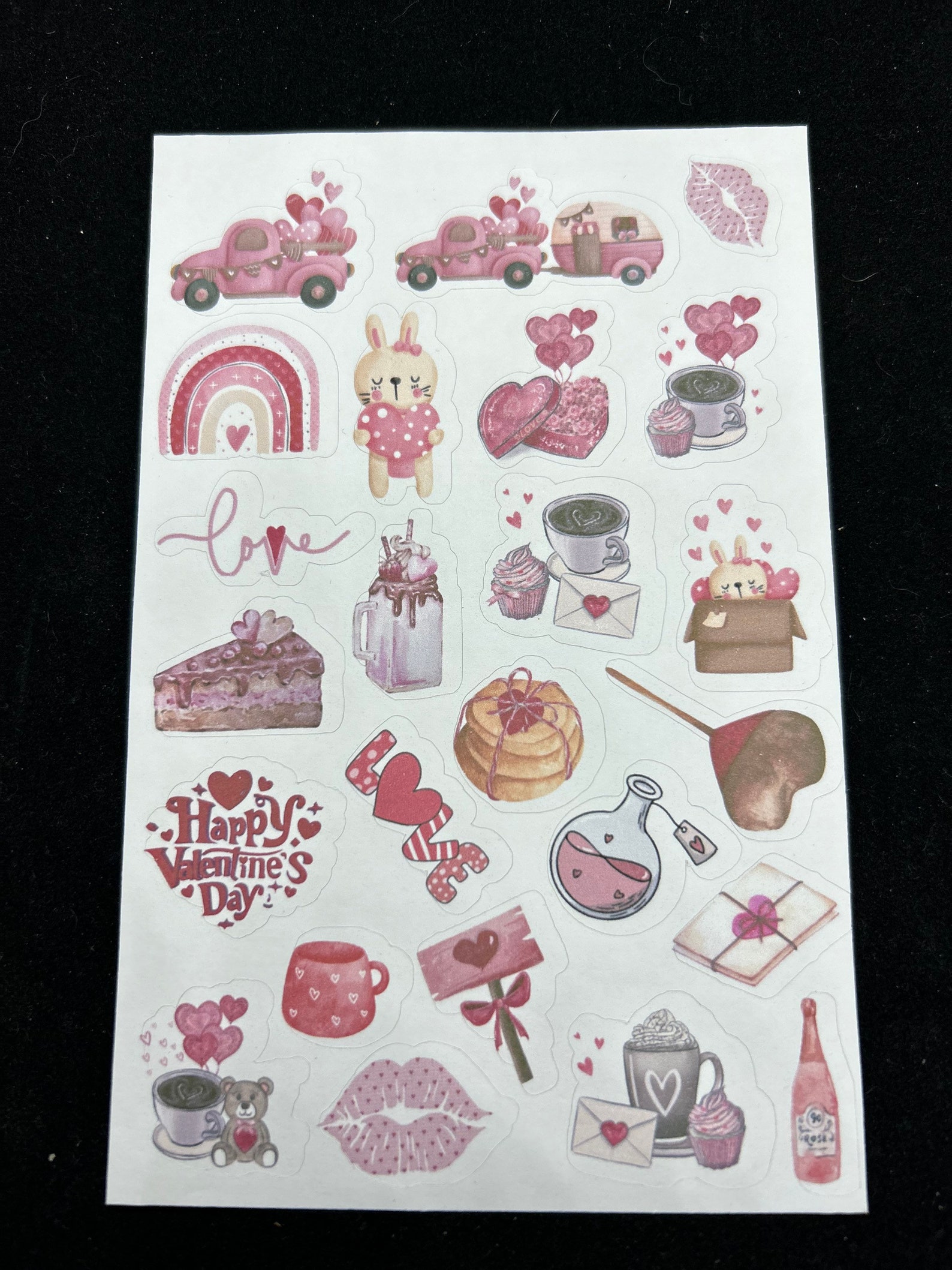 Valentine Goody Sticker Cute Valentine Sticker Valentine Journal and