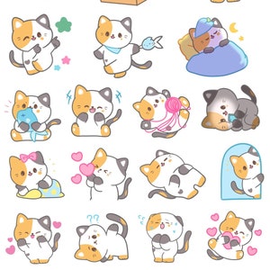 Cat Sticker Silly Cat Sticker Planner Cat Sticker Journal Cat Sticker Kitty Cat Sticker