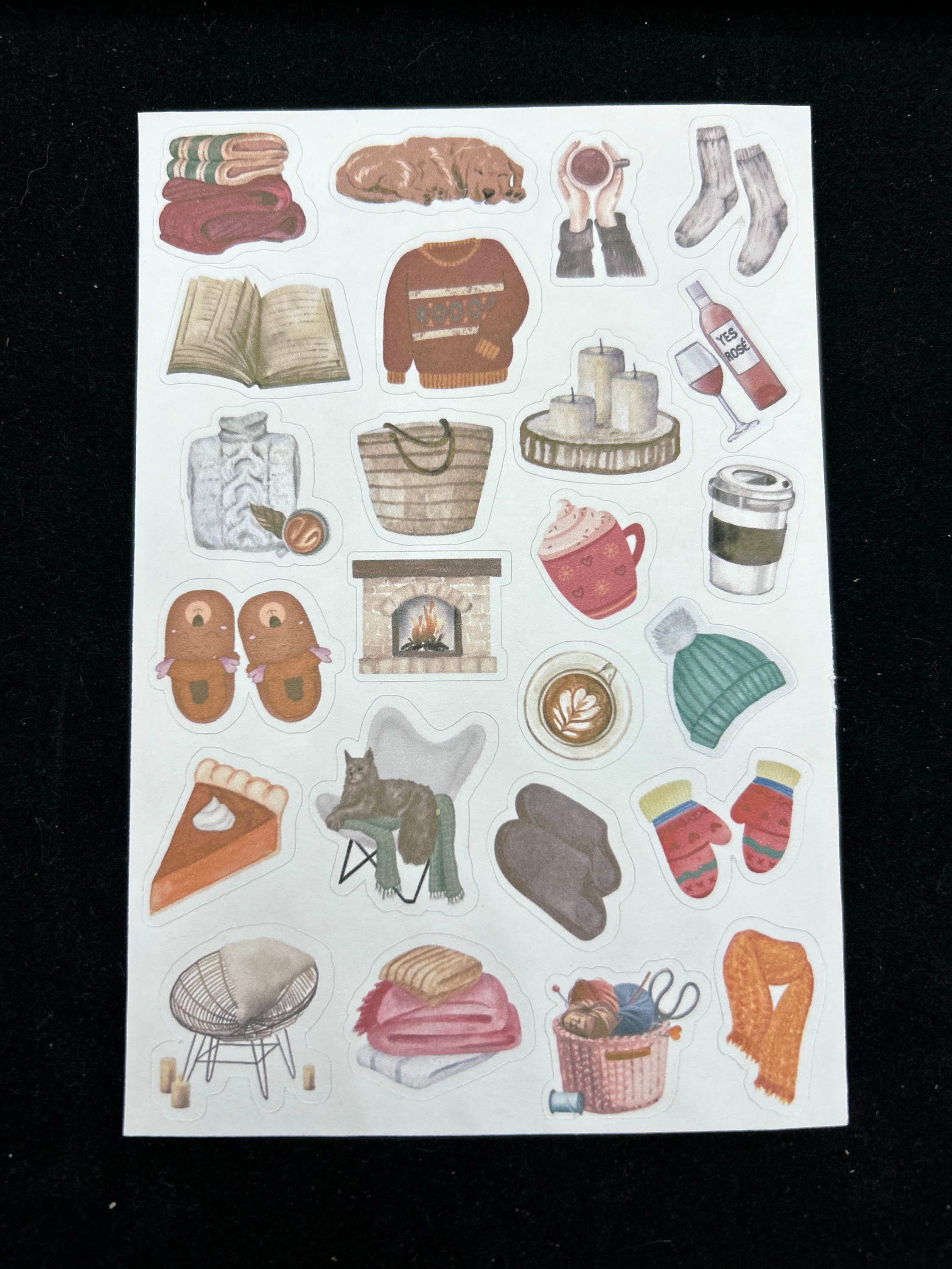 Comfy Cozy Stickers Journal and Planner Stickers - Etsy
